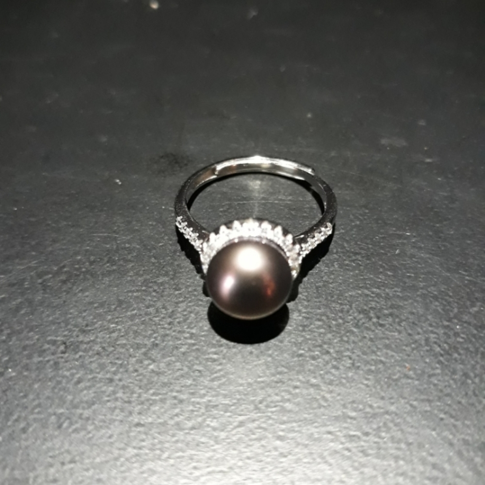 Natural Tahitian Pearl Ring Z10